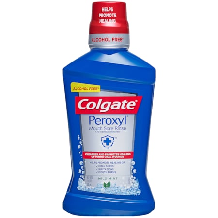 Colgate Mouth Sore Rinse Alcohol Free Mild Mint Mouthwash 16.9 fl. oz., PK6 732029